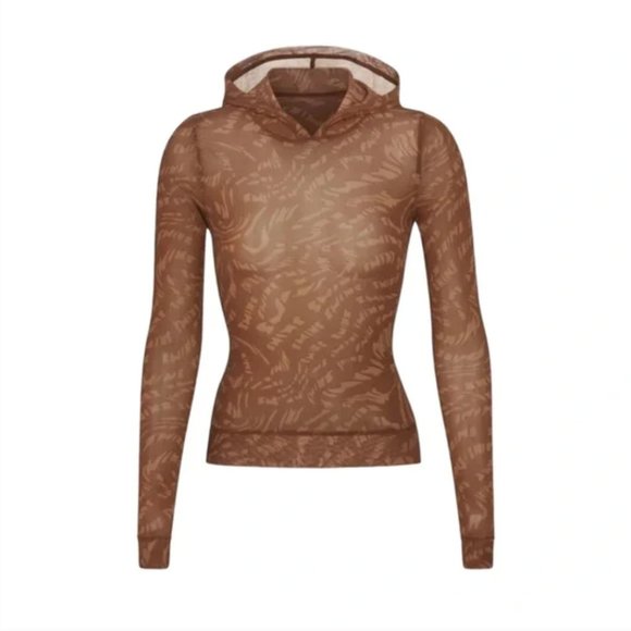 SKIMS Tops - Skims Summer Hoodie Logo Mesh Size Large